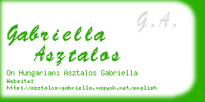 gabriella asztalos business card